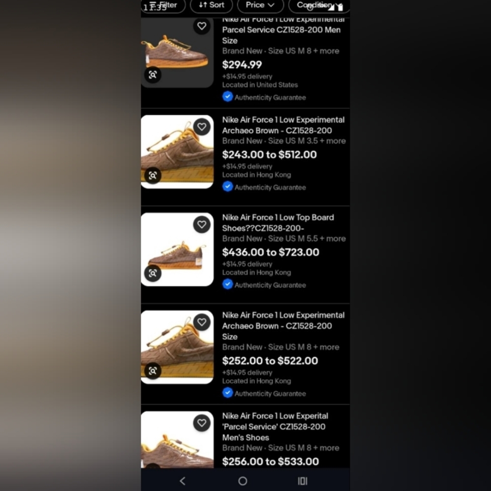 NIKE AIR FORCE ONES... EXPERIMENTAL UPS... NEW - Picture 15 of 15